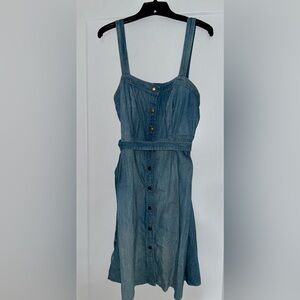 GAP 1969 Denim Blue Sundress 12 - Button Up Sundress